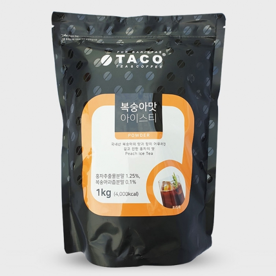 타코 복숭아맛 아이스티 1kg